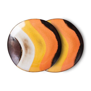 Retro Wave Side Plates -Set of 2