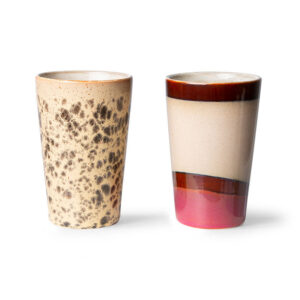 Large Stoneware Tea Mugs -Set of 2