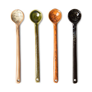 Long Stoneware Spoons -Set of 4