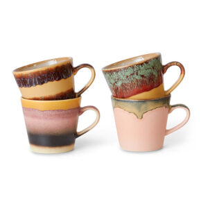 Cappuccino Mugs with Handles -Set of 4