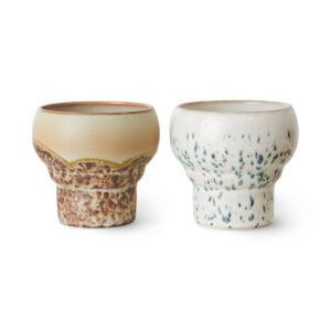 Lungo Mugs in Warm Glaze -Set of 2