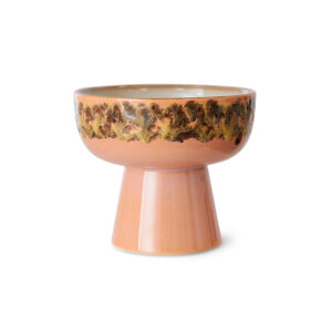Large Footed Tapas Bowl -Reactive Glaze